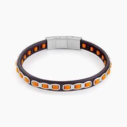 Jourdan Bracelet Cuir De Vache Marron
