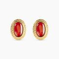 Histoire d'Or Boucles D'Oreilles Puces Marinella Acier Jaune Agate