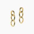 Histoire d'Or Boucles D'Oreilles Pendantes Mayna Acier Jaune
