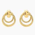 Histoire d'Or Boucles D'Oreilles Puces Doria Acier Jaune