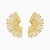 Histoire d'Or Boucles D'Oreilles Pendantes Mermaid Acier Jaune