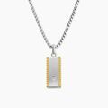 Jourdan Collier M&eacute;tal Acier Diamant Synth&eacute;tique