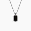 Histoire d'Or Collier Exode Acier Blanc Agate