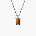 Colliers sur Grenoble : Histoire d'Or Collier Exode Acier Blanc Oeil De Tigre
