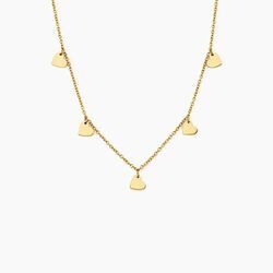 Histoire d'Or Collier Querida Pampilles Acier Jaune