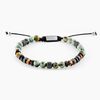 Bracelet Jourdan Archimedes Acier Argent&eacute; Oeil De Tigre Turquoise