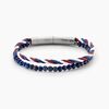 Bracelet Jourdan Renatus Acier Argent&eacute; Lapis Lazuli