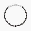 Histoire d'Or Bracelet Silas Acier Noir Pierre De Lave