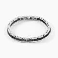 Jourdan Bracelet M&eacute;tal Acier Blanc Onyx