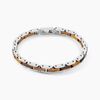 Jourdan Bracelet M&eacute;tal Acier Blanc Oeil De Tigre