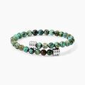 Bracelets sur Grenoble : Jourdan Bracelet Naturel Acier Blanc Turquoise