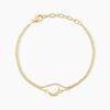 Histoire d'Or Bracelet Aurore Acier Dor&eacute; Oxyde De Zirconium