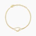 Histoire d'Or Bracelet Aurore Acier Dor&eacute; Oxyde De Zirconium