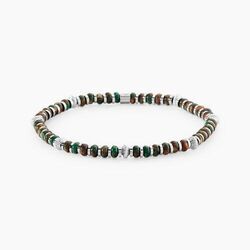 Bracelet Jourdan Acier Blanc Jaspe Africain