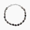 Bracelets sur Grenoble : Histoire d'Or Bracelet Adiel Acier Blanc Labradorite Onyx