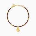 Bracelets sur Grenoble : Histoire d'Or Bracelet Mermaid Acier Jaune Verre