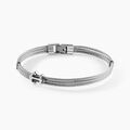 Bracelets sur Grenoble : Histoire d'Or Bracelet Youssef Acier Blanc