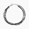 Jourdan Bracelet Naturel Acier Blanc H&eacute;matite