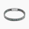 Jourdan Bracelet Naturel Acier Blanc Jaspe Africain