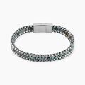 Jourdan Bracelet Naturel Acier Blanc Jaspe Africain