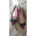 Chaussures escarpins Banned Escarpins pin-up vernis pourpre Grenoble