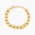 Histoire d'Or Bracelet Perles Solaires Acier Jaune