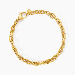 Histoire d'Or Bracelet Lady Code Acier Jaune