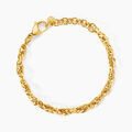 Bracelets sur Grenoble : Histoire d'Or Bracelet Lady Code Acier Jaune
