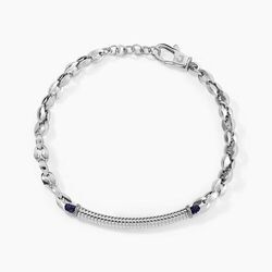 Jourdan Bracelet M&eacute;tal Acier Blanc