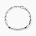 Jourdan Bracelet M&eacute;tal Acier Blanc