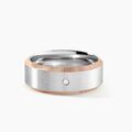 Jourdan Bague M&eacute;tal Acier Diamant Synth&eacute;tique