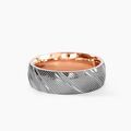 Bague Jourdan Acier Bicolore