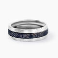 Bague Jourdan Acier Bicolore