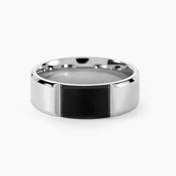 Histoire d'Or Bague Eclipse Acier Bicolore