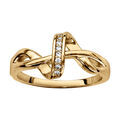 Bague vermeil forme spirale avec oxydes blancs