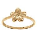 Bague en plaqu&eacute; or motif fleur Artemare