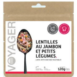 Plat lyophilis&eacute; Voyager Lentilles au jambon et petits l&eacute;gumes 120 g