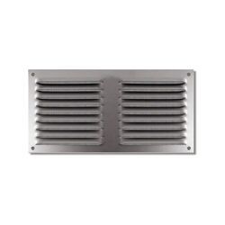 Grilles m&eacute;talliques &agrave; persiennes 1 pi&egrave;ce(s) grille persiennes 150 x 300 mm alu anodis&eacute; a/m - autogyre