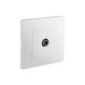 Electricit&eacute; sur Annecy : Prise &agrave; encastrer caly blanc 1 pi&egrave;ce(s) prise tv caly blanc &agrave; encastrer monobloc 1 tv standard - debflex