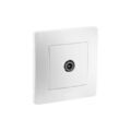 Electricit&eacute; sur Annecy : Prise &agrave; encastrer caly blanc 1 pi&egrave;ce(s) prise tv caly blanc &agrave; encastrer monobloc 1 tv standard - debflex