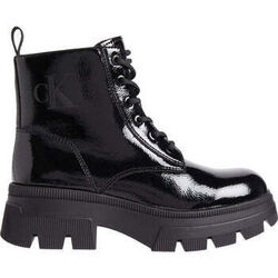 Bottines Calvin Klein Jeans chunky combat laceup boot triple black