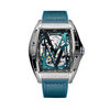 Montre Montignac Tonneau Auto Argent&eacute;