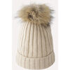 Bonnet Chikooparis Bonnet 100% pur cachemire AICA - Beige