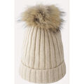 Bonnet Chikooparis Bonnet 100% pur cachemire AICA - Beige