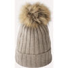 Bonnet Chikooparis Bonnet 100% pur cachemire AICA - Avoine