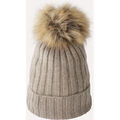 Bonnet Chikooparis Bonnet 100% pur cachemire AICA - Avoine