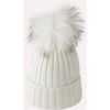 Bonnet Chikooparis Bonnet 100% pur cachemire AICA - Blanc cass&eacute; Beige