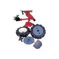 Outils jardin sur Annecy : Motobineuse thermique quatro junior 60h et kit labour 1 pi&egrave;ce(s) kit labour pour motobineuse quatro junior - pubert