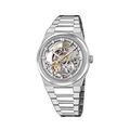 Montres sur Grenoble : Montre Festina Swiss Made Automatic Squelette 40 Argent&eacute;