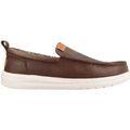 Mocassins HEYDUDE MOCASSIN WALLY GRIP MOC CRAFT LEATHER MARRON
